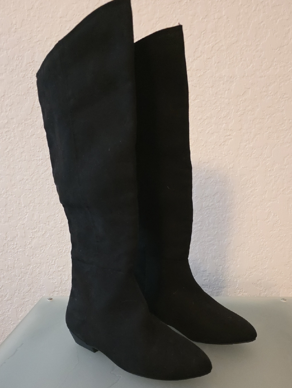 Kohl's Black Over-the-Knee Suede-Look Boots